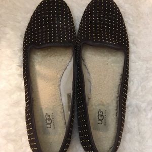 Ugg alloway studded suede loafer